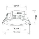 MBL-DL8W-WHT product dimensons