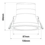 MBL-DLDB8W-BLK product dimensons